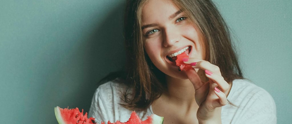 Photo by Anfisa Eremina: https://www.pexels.com/photo/woman-wearing-white-shirt-eating-watermelon-19