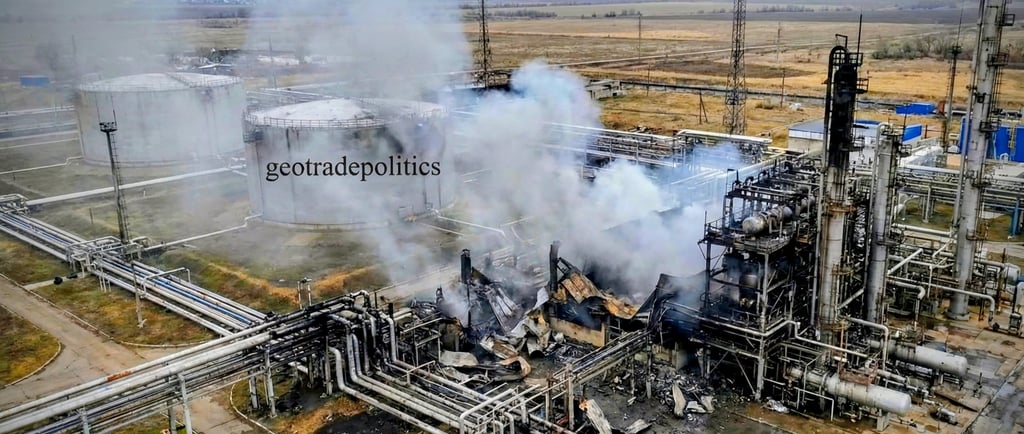 Ukraine Missile Hits a Russia Gas Processing Plant