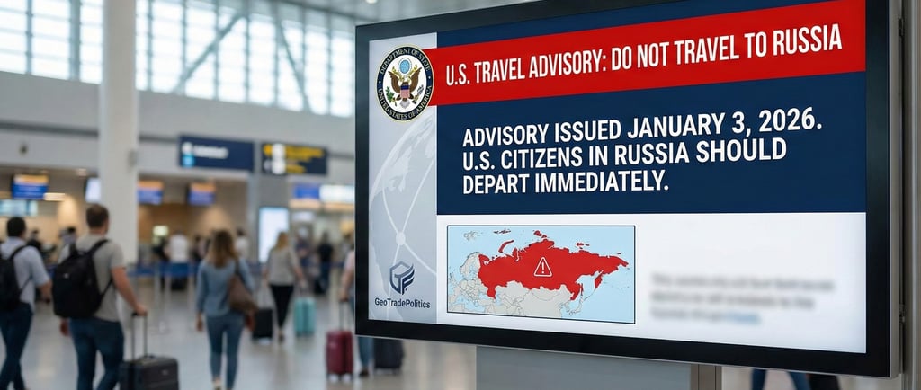 U.S. State Department Issues ‘Do not Travel’ for Russia