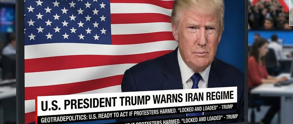 U.S. President Trump Warns Iran Regime