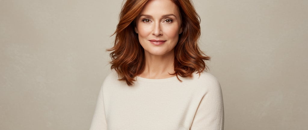 a woman with a white sweater and a white sweater