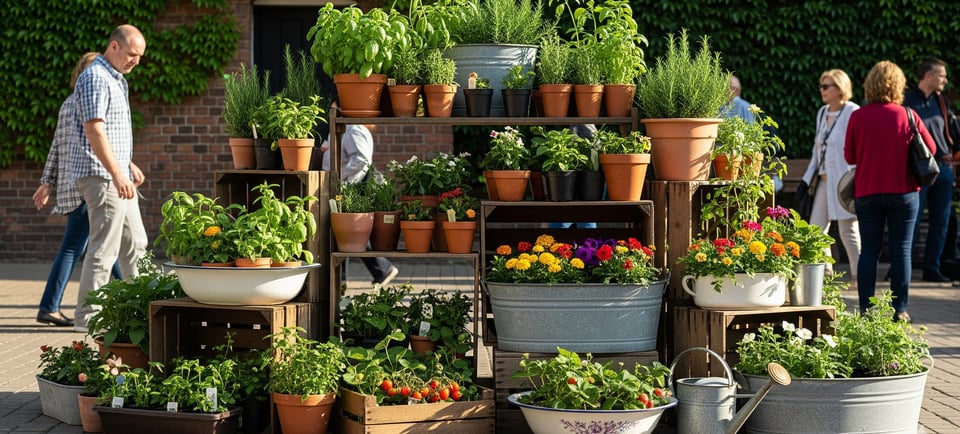 container gardening display