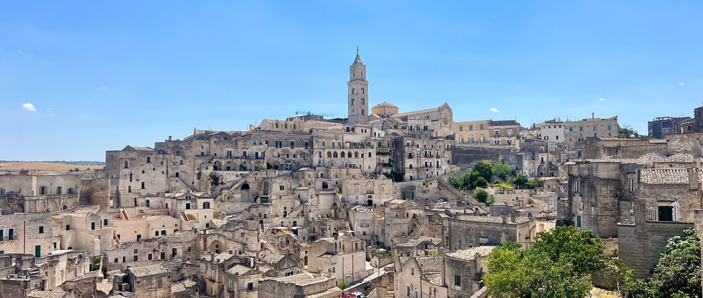 an image of Matera city in Italy, one of the world's oldest city, an image of cave houses