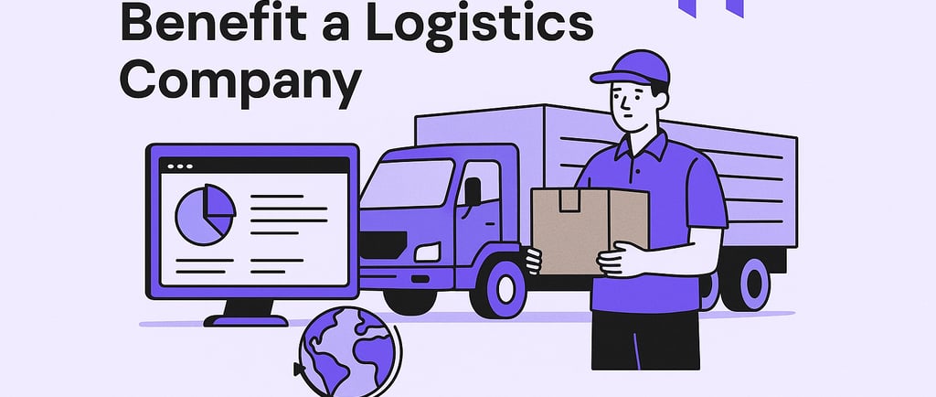 a man holding a box with a box of boxes and a globe on it