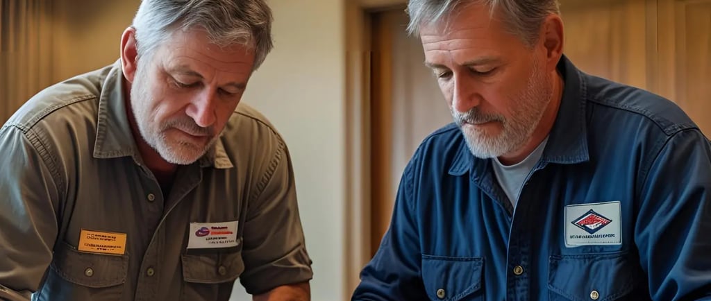 HVAC Technicians maintenance plan visit