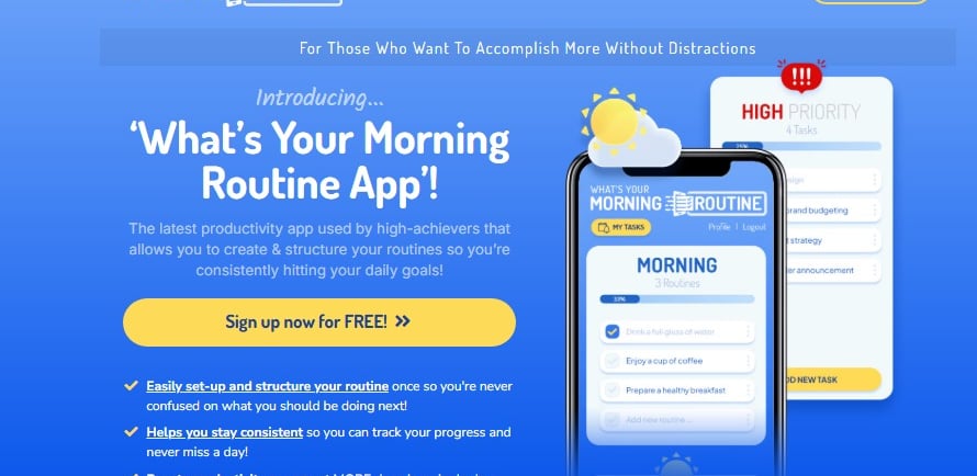Your Morning Routine App