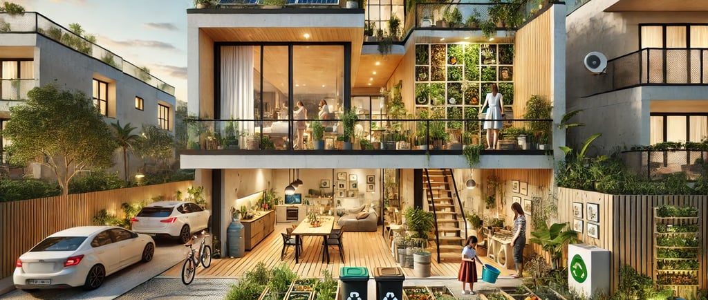 Um eco lar urbano com manejo responsável de energia, água, resíduos e produção de alimentos