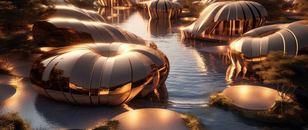 futuristic resort