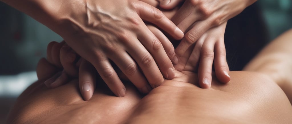 a woman getting a back massage at a spa