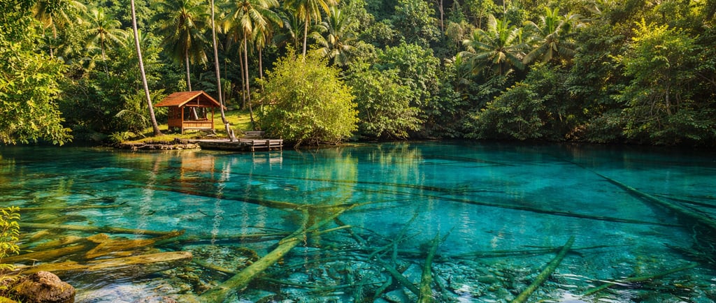 danau Paisupok di pulau peling