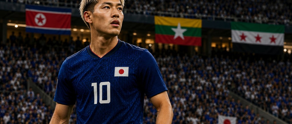 Le Japonais Ritsu Doan, éliminatoires de la Coupe d'Asie 2027