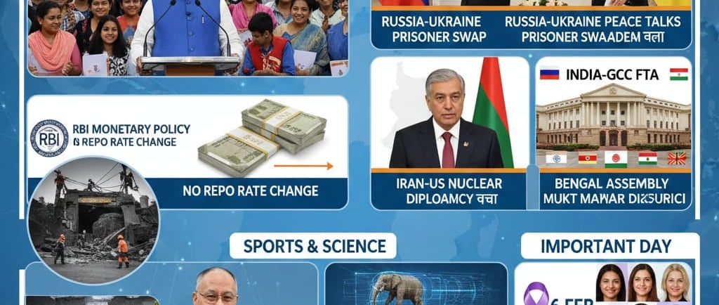 Current affairs news 6th Feb 2026