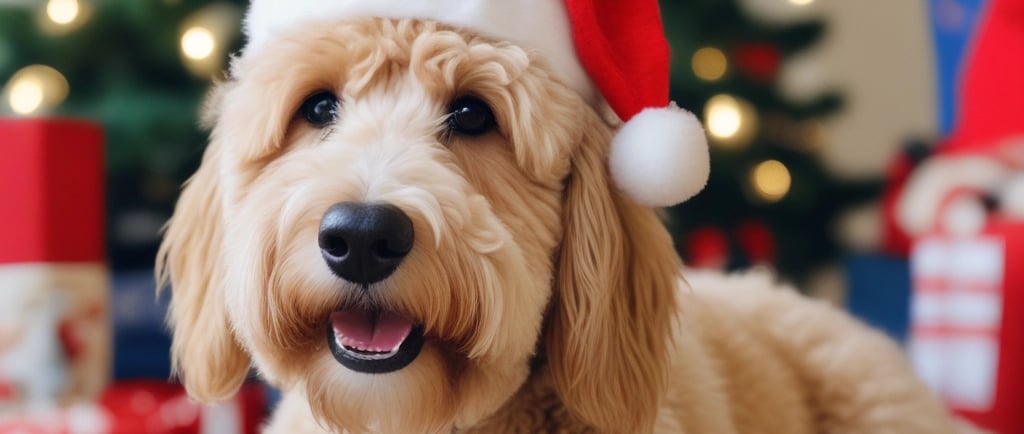Christmas Goldendoodle