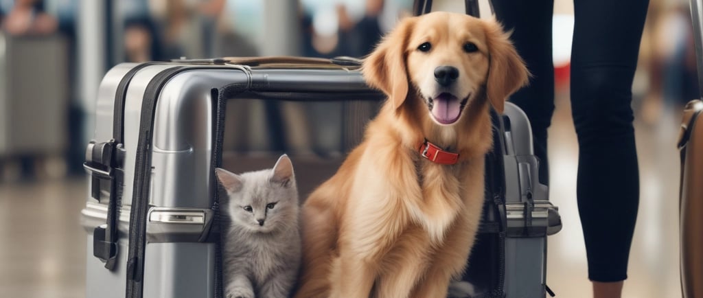 person holding brown long coated small dog on red and white polka dot pet bed