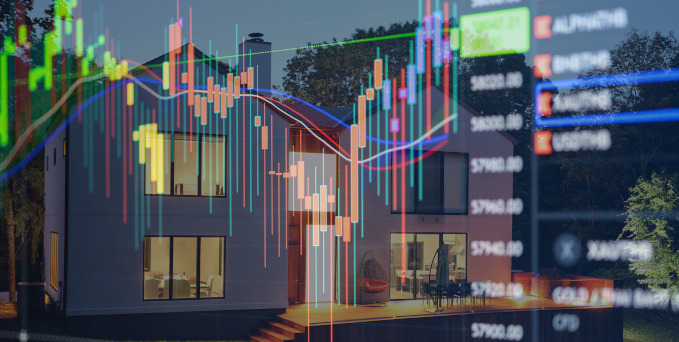 How's the Highlands Ranch real estate market. House with trend line overlay