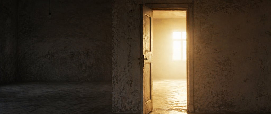 porte qui s ouvre sur un avenir lumineux