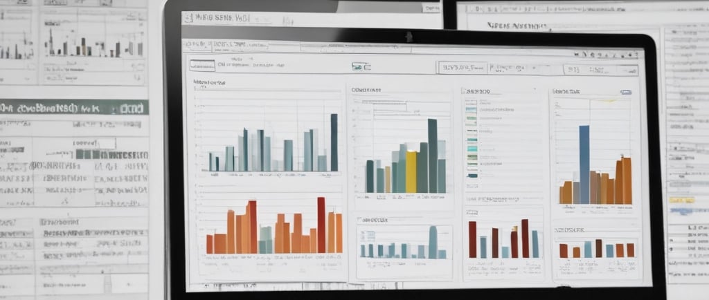 a computer monitor sitting on top of a desk