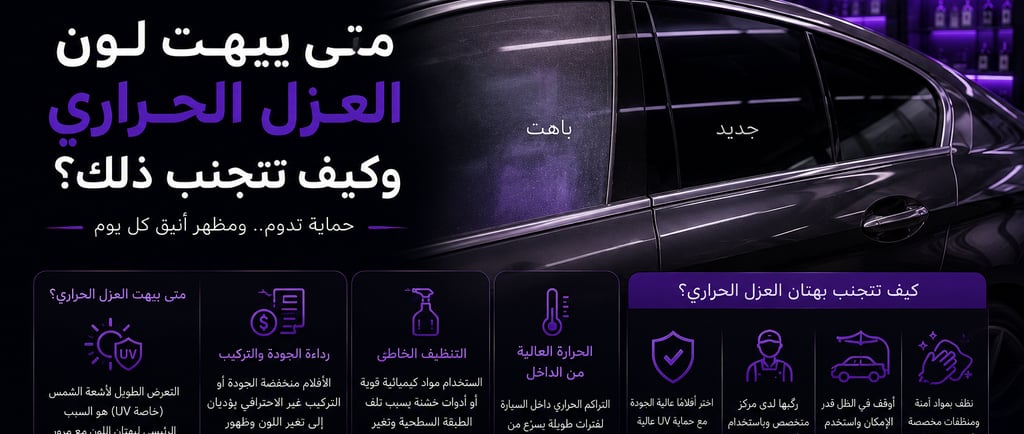 متى يبهت لون العزل الحراري وكيف تتجنب ذلك؟