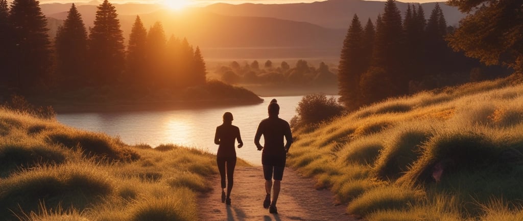 woman in black sports bra and black pants running on water during sunset