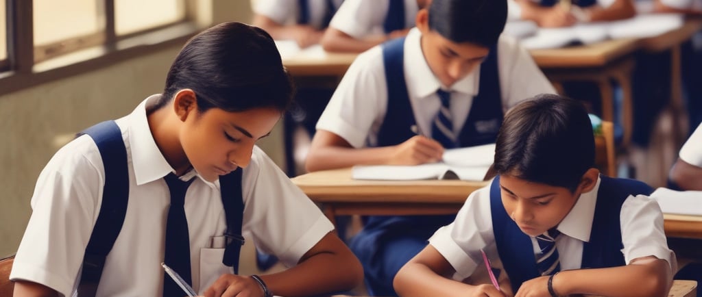 A teacher and student engaging with an interactive digital learning platform on a tablet.