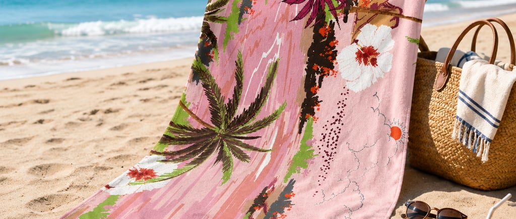 microfiber printed beach towels collection