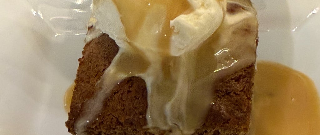 Sticky toffee pudding, ice cream and whisky butterscotch sauce