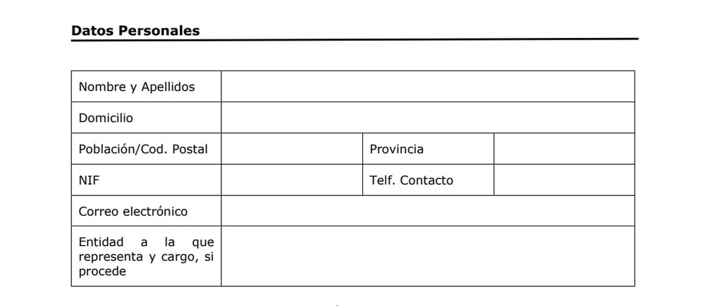 Formulario de Reclamación de Accesibilidad Web