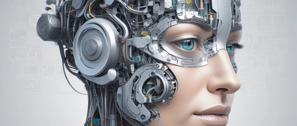 a white google logo on a blue background