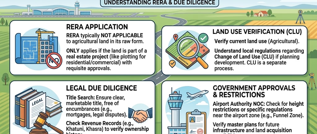 rera rules for buying agricultural land near jewar airport
