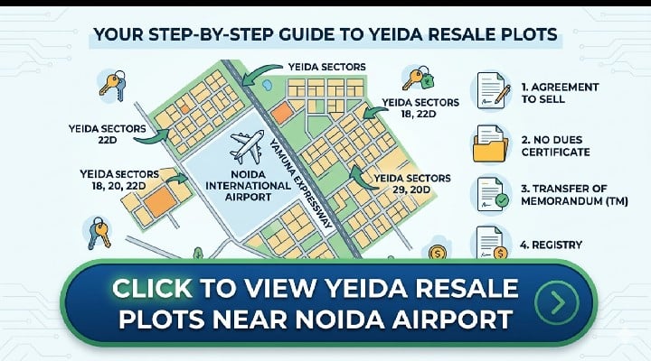 process to buy yeida resale plots near noida airport