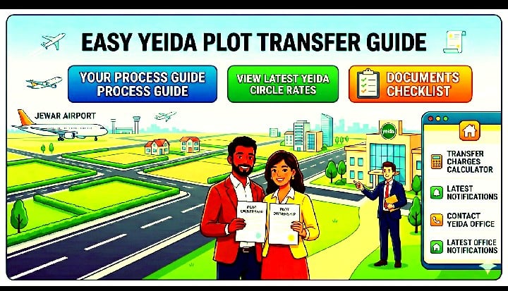yeida authority plot transfer charges and process