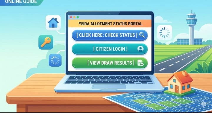 how to check yeida plot allotment status online