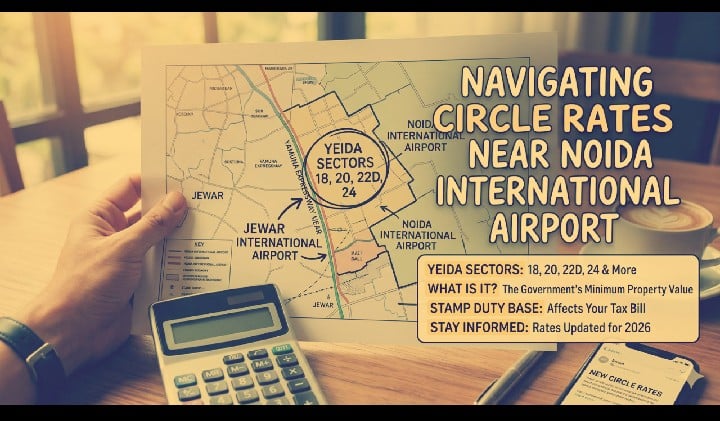 circle rate of yeida sectors near noida international airport