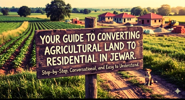 how to convert agricultural land to residential in jewar
