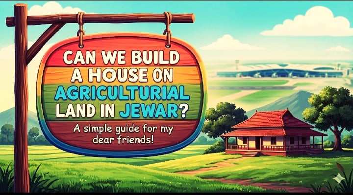 can we build a house on agricultural land in jewar