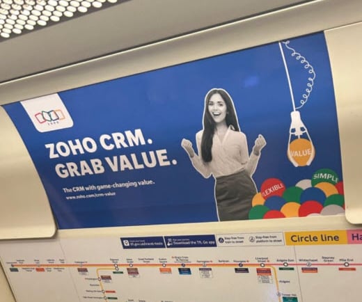 Tube ad teardown Zoho CRM