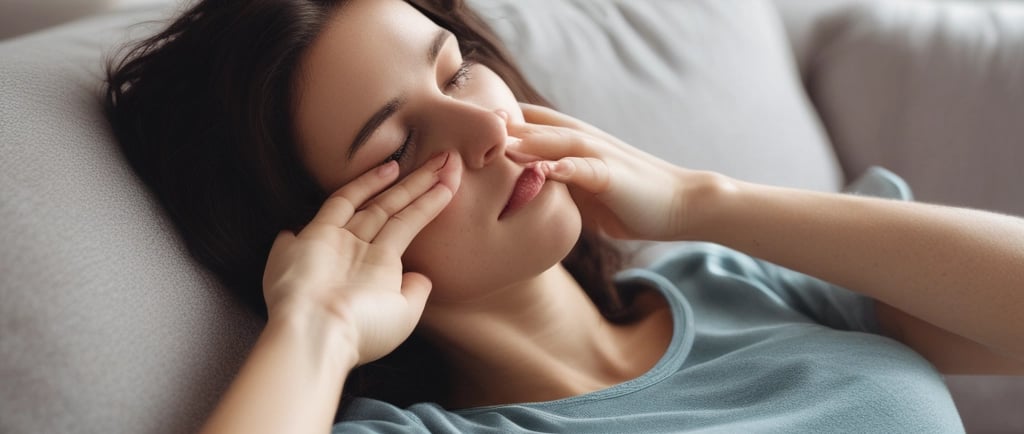 A serene woman practicing yoga at sunrise in a peaceful natural setting.