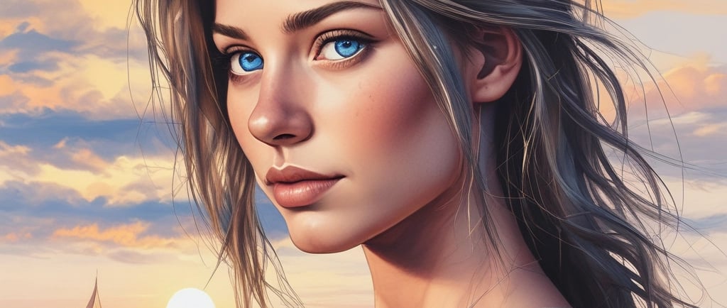 woman with blue eyes