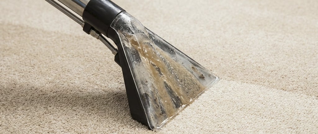 dokładne pranie dywanu odkurzaczem piorącym Numatic przez upierz to