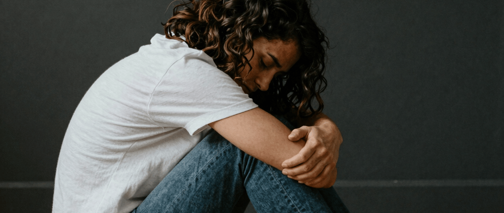 Damaged car bursts through a dark building wall