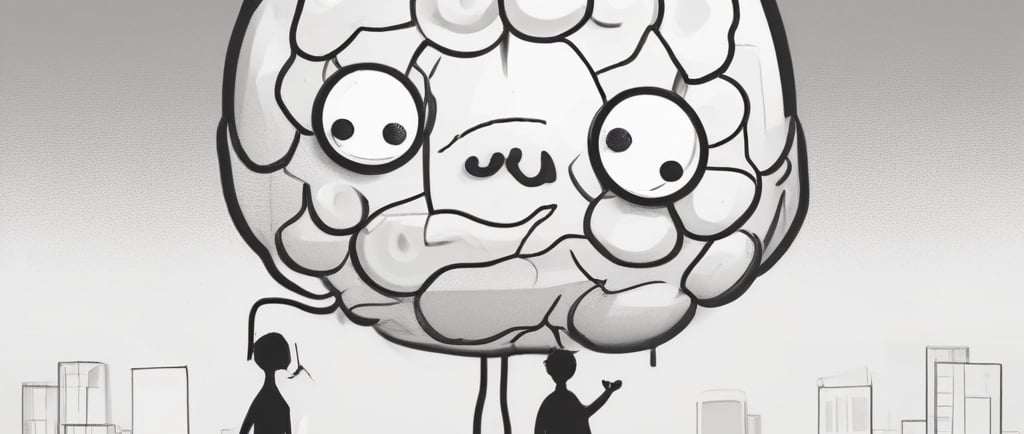 a black and white photo of a brain