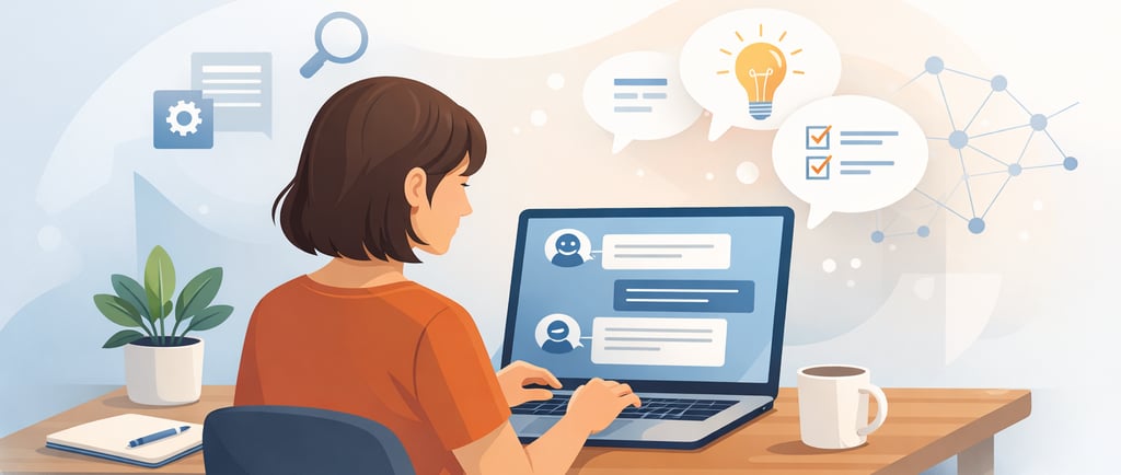 Personne travaillant seule devant son ordinateur