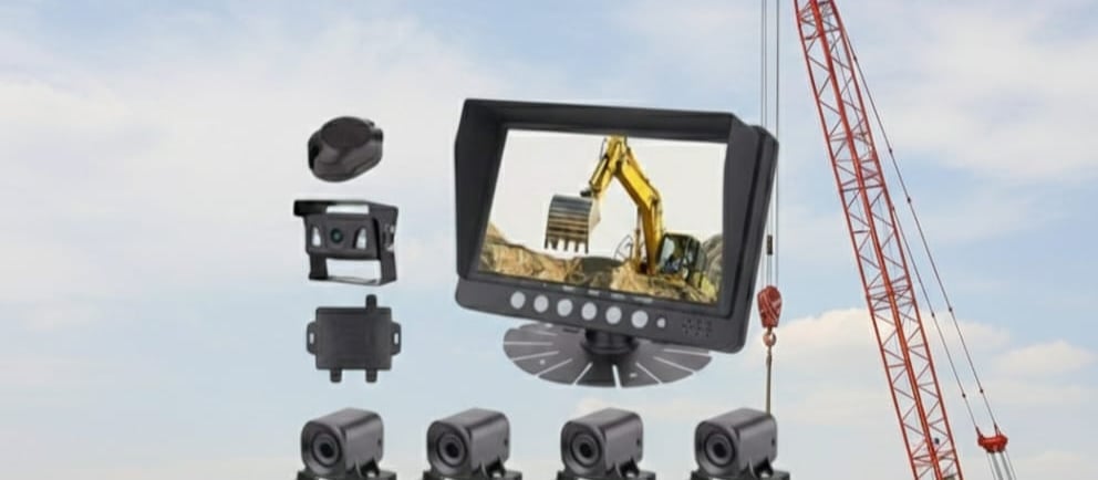 Aramco approved sensor camera system for heavy construction equipment and cranes.