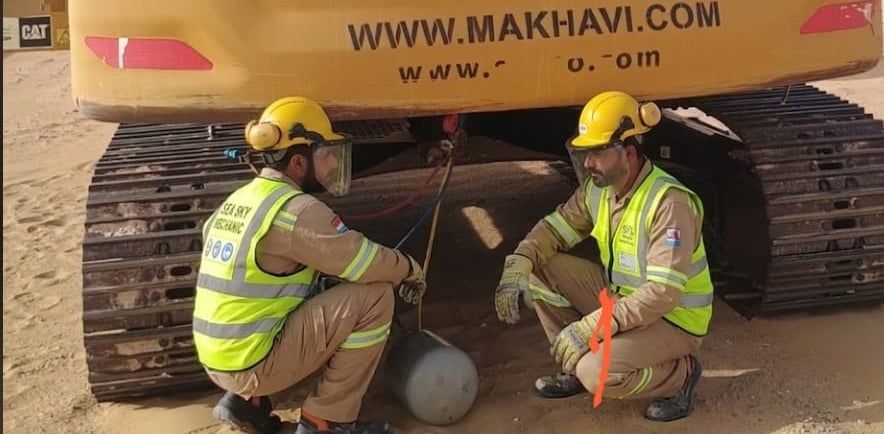 Excavator AC repair in dammam