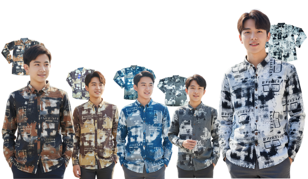 Blaze Abstract Print Men’s Shirts – Premium Turkish Fabric Collection