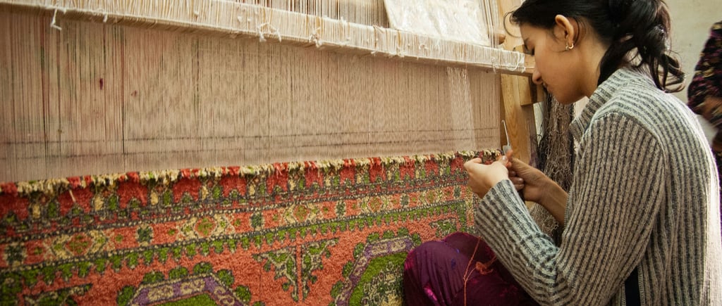 Handmade weavers of India
