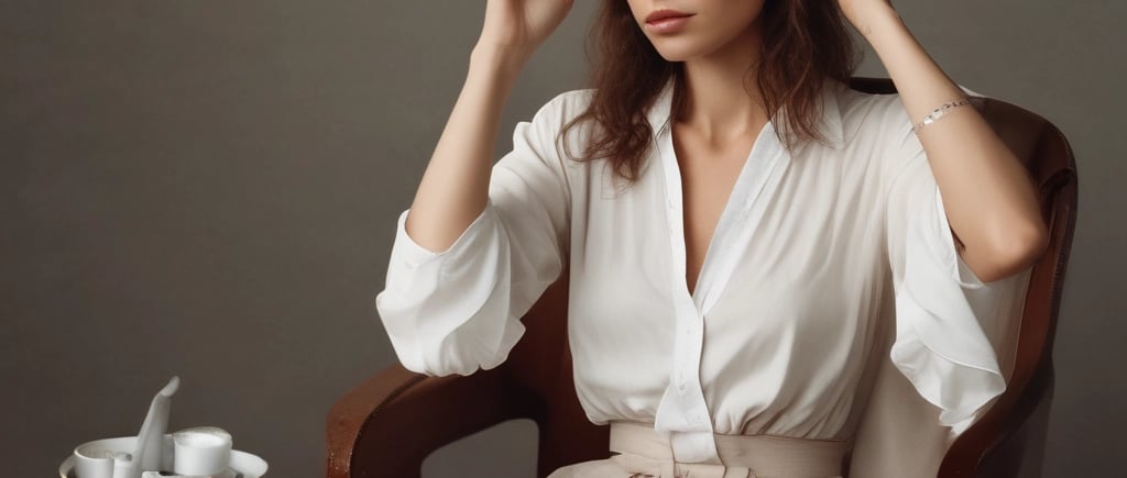 A cozy living room setting with a woman and child sitting together on a white couch. The woman, with blond hair and glasses, is embracing the child, who is smiling. The room is decorated with a framed quote, a couple of striped cushions, and a potted plant on a wooden shelf. The bright space features soft lighting and white decor, including a tray with greenery and a lantern on a coffee table.