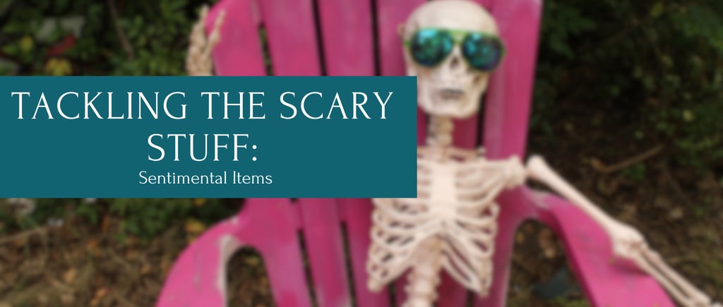 Skeleton wearing sunglasses sitting in lounge chairhair