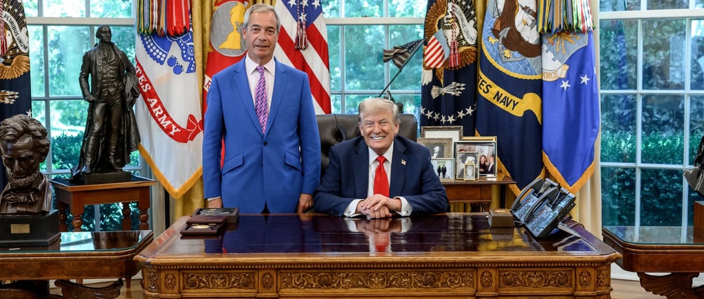 Nigel Farage in White House/ X @Nigel_Farage