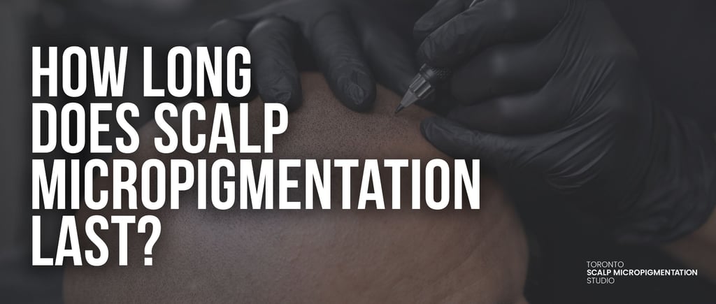 Professional scalp micropigmentation procedure in Toronto for long-lasting hair loss results.
